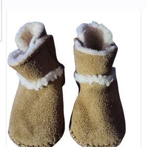 UGG Tan and White Kids Boots